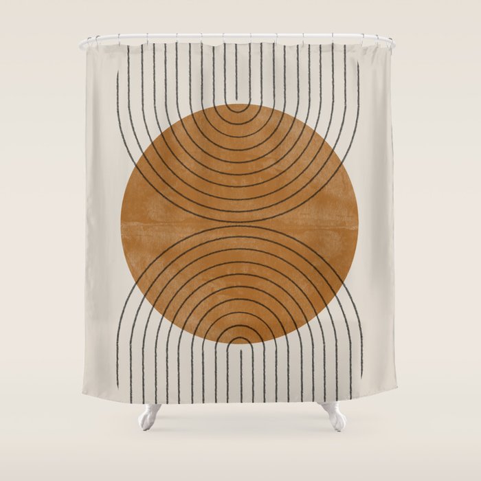 Perfect Touch  Mid Century Modern Shower Curtain Gallery Image 1