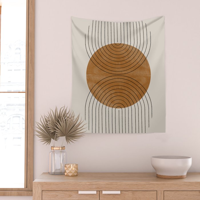 Perfect Touch  Mid Century Modern Wall Tapestry Gallery Image 2