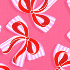Ditsy Kitsch Ribbons and bows 2. Watermelon Pink and Red Coffee Mug Gallery Image 2