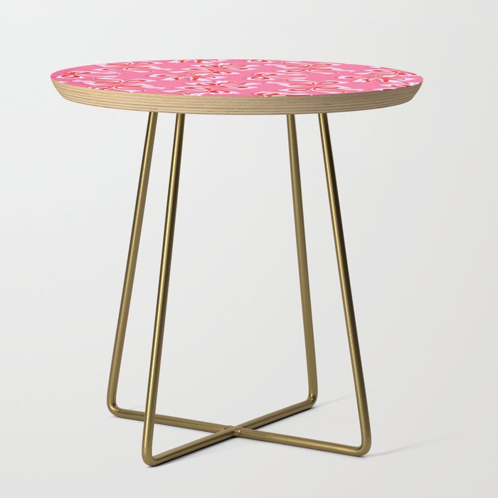 Ditsy Kitsch Ribbons and bows 2. Watermelon Pink and Red Side Table Gallery Image 1