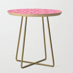 Ditsy Kitsch Ribbons and bows 2. Watermelon Pink and Red Side Table Gallery Image 1