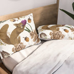 Flowering squirrel meadow Pillow Sham Gallery Image 2