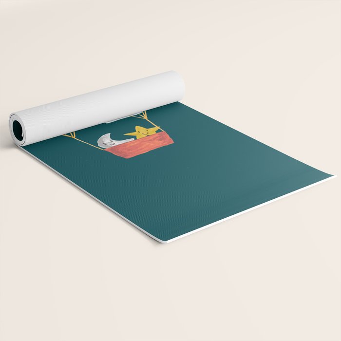 Hot cloud baloon - moon and star Yoga Mat Gallery Image 2