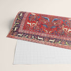 Tree of Life Beautiful Flower Garden Persian Khorassan Rug Print Wrapping Paper Gallery Image 2
