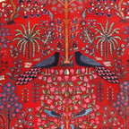 Tree of Life Beautiful Flower Garden Persian Khorassan Rug Print Coffee Mug Gallery Image 2