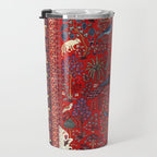 Tree of Life Beautiful Flower Garden Persian Khorassan Rug Print Travel Mug Gallery Image 3