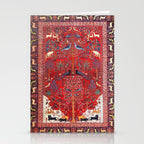 Tree of Life Beautiful Flower Garden Persian Khorassan Rug Print Stationery Card Gallery Image 2
