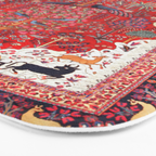 Tree of Life Beautiful Flower Garden Persian Khorassan Rug Print Bath Mat Gallery Image 3