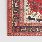 Tree of Life Beautiful Flower Garden Persian Khorassan Rug Print Poster Gallery Image 3