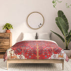 Tree of Life Beautiful Flower Garden Persian Khorassan Rug Print Comforter Gallery Image 3