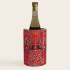 Tree of Life Beautiful Flower Garden Persian Khorassan Rug Print Wine Chiller Gallery Image 1