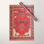 Tree of Life Beautiful Flower Garden Persian Khorassan Rug Print Wrapping Paper Gallery Image 1
