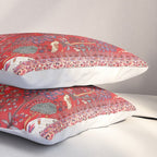 Tree of Life Beautiful Flower Garden Persian Khorassan Rug Print Pillow Sham Gallery Image 3