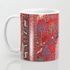 Tree of Life Beautiful Flower Garden Persian Khorassan Rug Print Coffee Mug Gallery Image 3