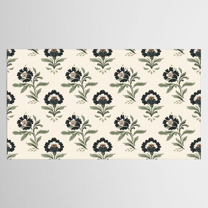 Elegant Vintage Floral Pattern Tablecloth Gallery Image 2