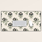 Elegant Vintage Floral Pattern Desk Mat Gallery Image 1