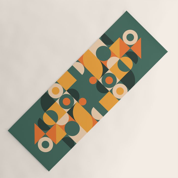Modern Geometric 86D Yoga Mat Gallery Image 1