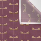 Dragonfly Pattern XIII Mauve Wall Tapestry Gallery Image 3