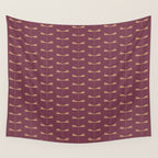 Dragonfly Pattern XIII Mauve Wall Tapestry Gallery Image 4