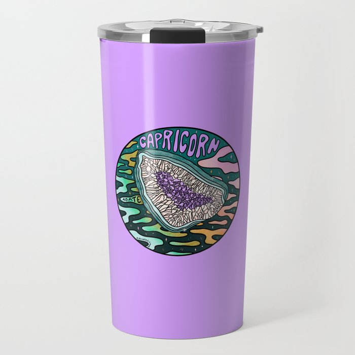 Capricorn Crystal Travel Mug Gallery Image 1