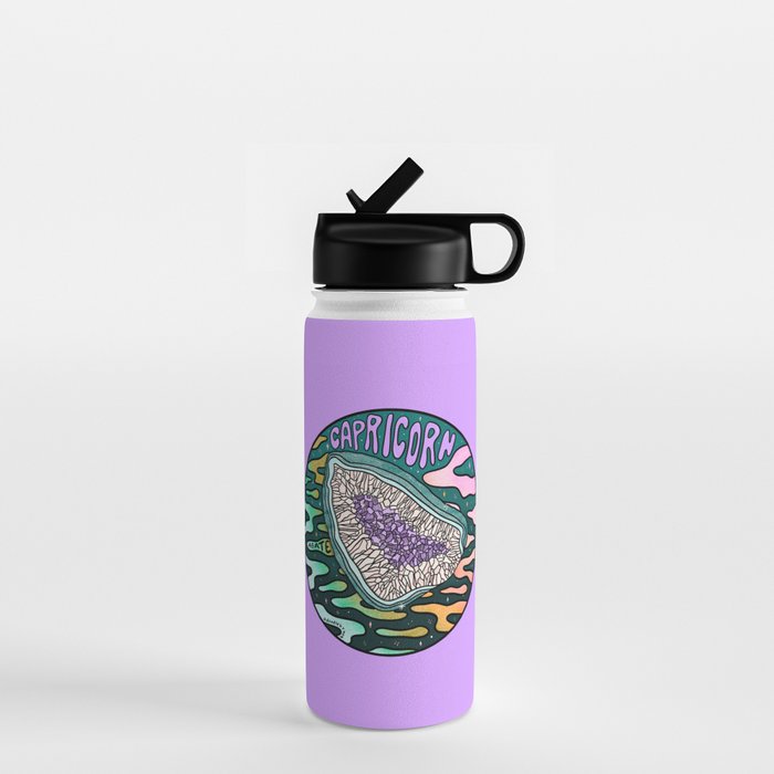 Capricorn Crystal Water Bottle Gallery Image 1