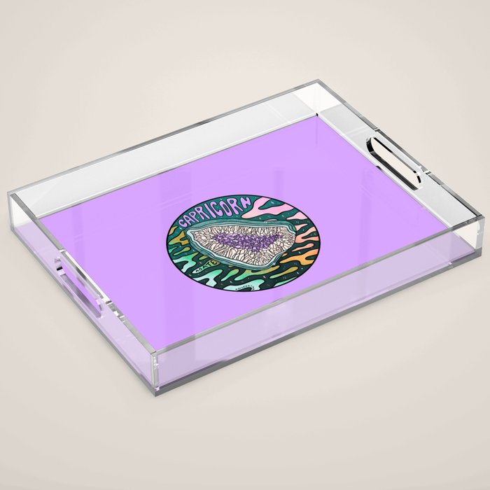 Capricorn Crystal Acrylic Tray Gallery Image 1
