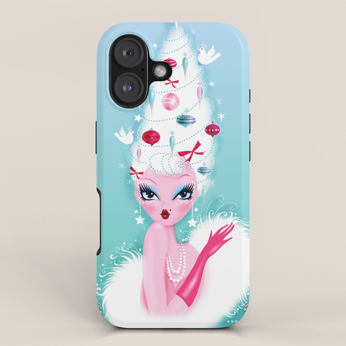 Christmas Coiffure iPhone Case Gallery Image 1
