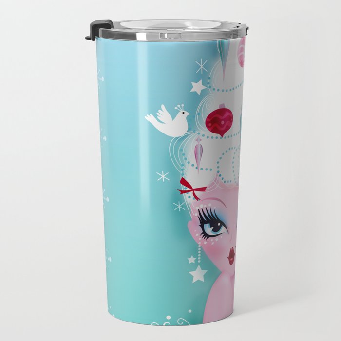 Christmas Coiffure Travel Mug Gallery Image 3