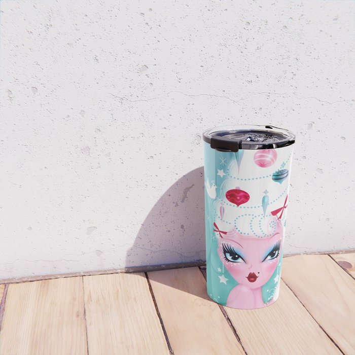 Christmas Coiffure Travel Mug Gallery Image 4