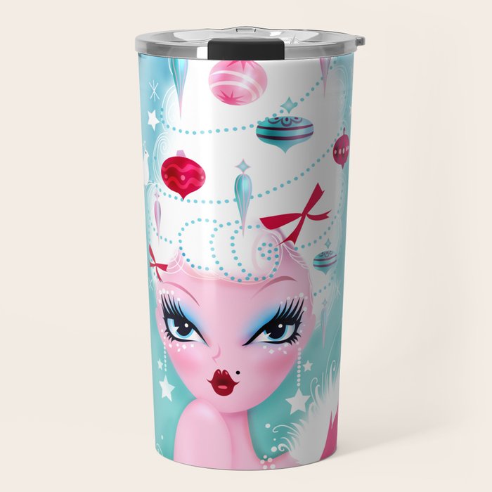 Christmas Coiffure Travel Mug Gallery Image 1