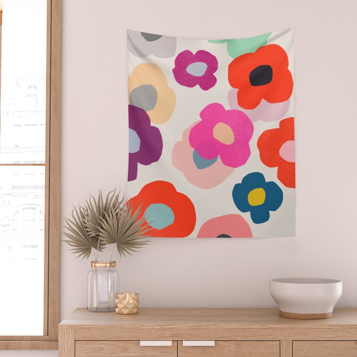 poppy 1 Wall Tapestry Gallery Image 2
