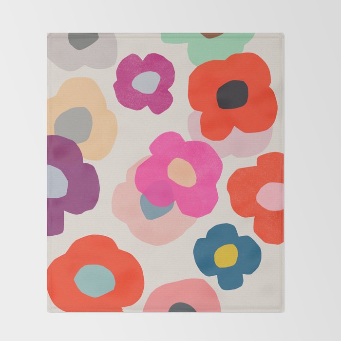 poppy 1 Throw Blanket Gallery Image 2