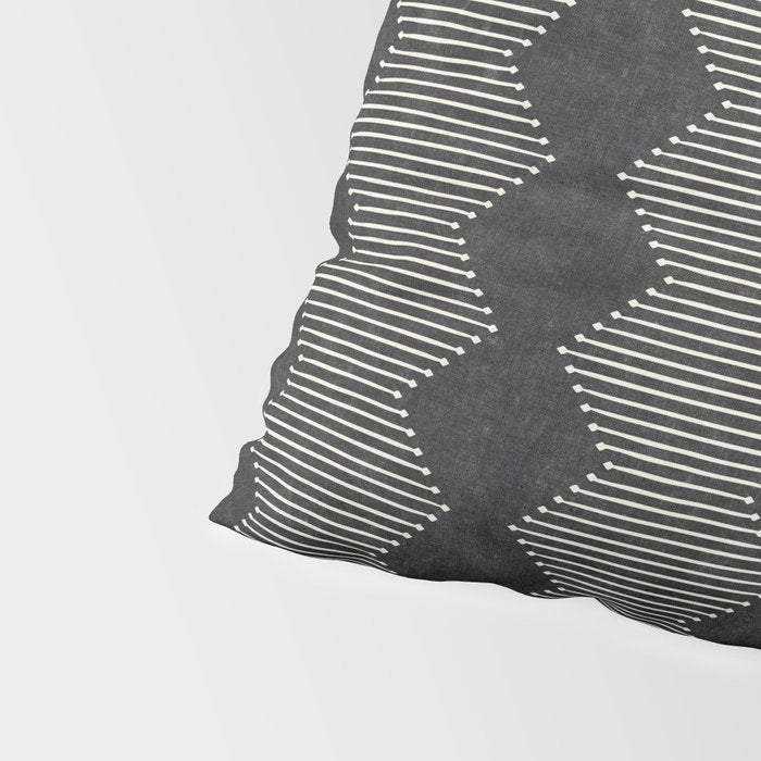 mudcloth diamonds - onyx Pillow Sham Gallery Image 4