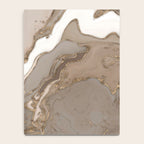 Taupe marble and gold abstract Notebook Gallery Image 4