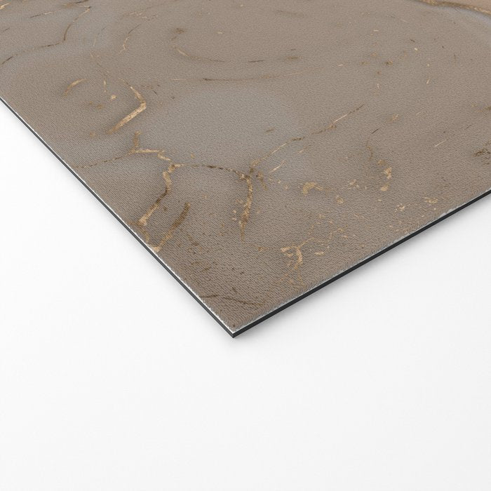 Taupe marble and gold abstract Welcome Mat Gallery Image 2