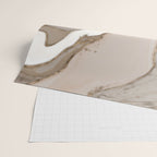 Taupe marble and gold abstract Wrapping Paper Gallery Image 2