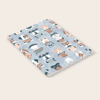 Doggie Coffee and Tea Time I // blue grey Notebook Gallery Image 2