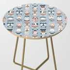Doggie Coffee and Tea Time I // blue grey Side Table Gallery Image 2