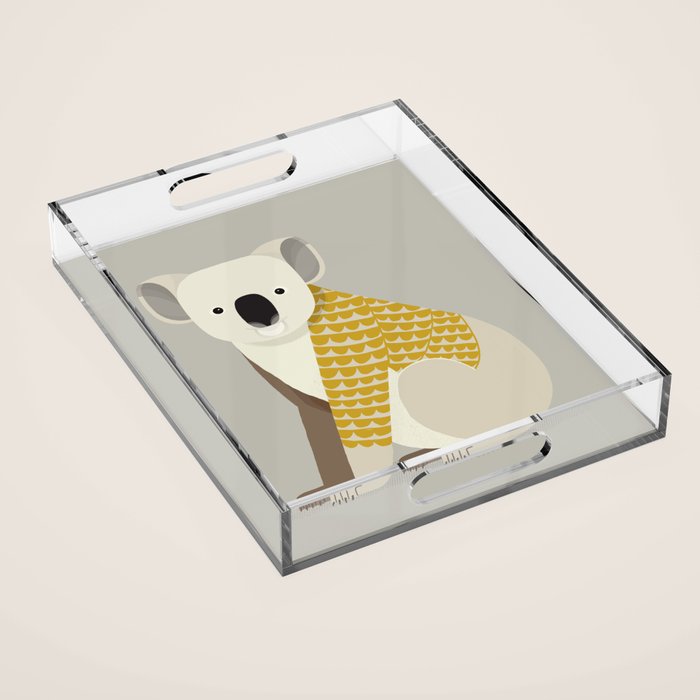 Whimsical Koala Acrylic Tray Gallery Image 1