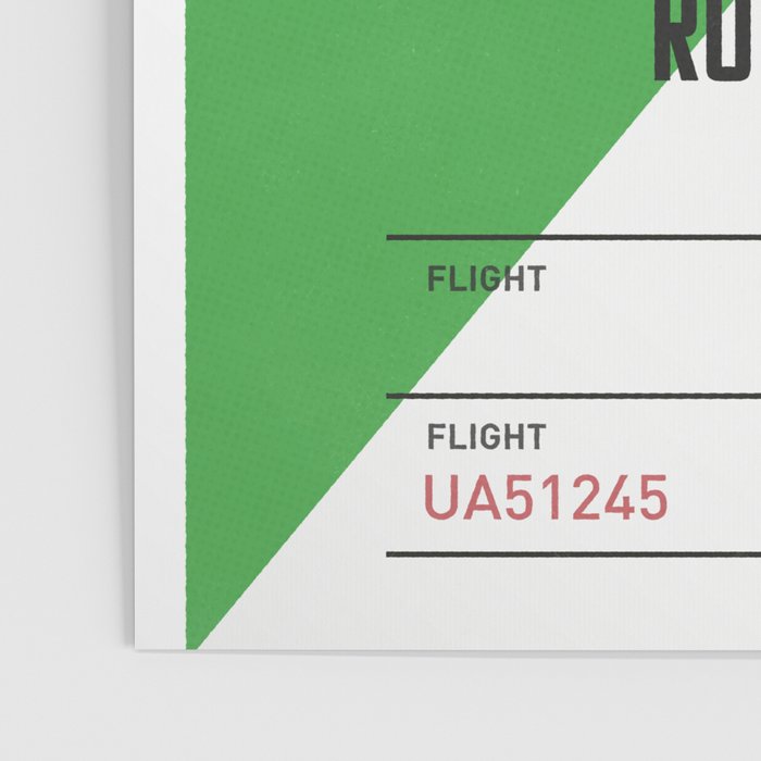 Rome Luggage Tag Poster Gallery Image 3