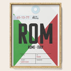 Rome Luggage Tag Serving Tray Gallery Image 1