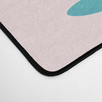 Teal and Pink Retro Sunset Palms Desk Mat Gallery Image 4