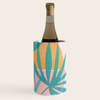Teal and Pink Retro Sunset Palms Wine Chiller Gallery Image 3