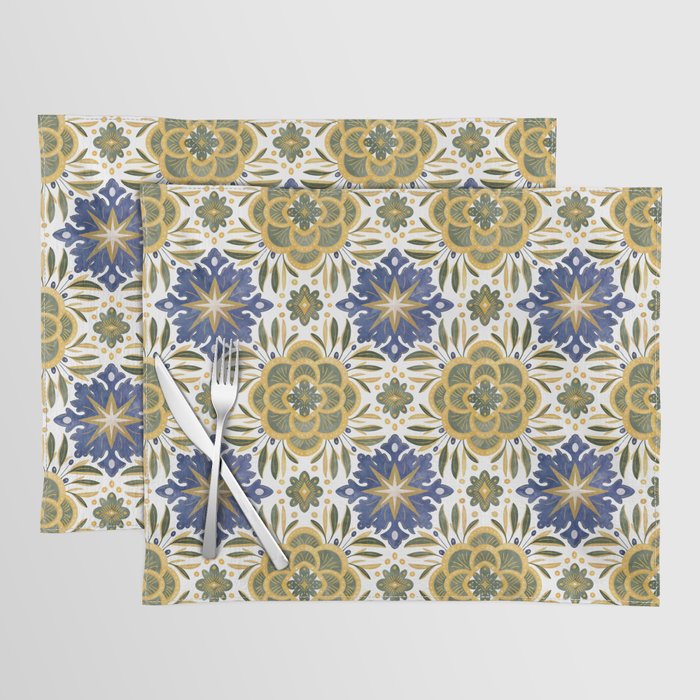 Tile floral nature Modern BY Placemat Gallery Image 1