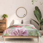 Pink Bloom Botanical Collage Comforter Gallery Image 3