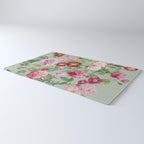 Pink Bloom Botanical Collage Rug Gallery Image 3