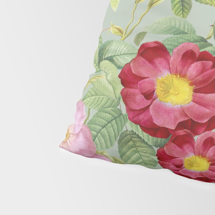 Pink Bloom Botanical Collage Pillow Sham Gallery Image 4