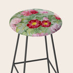 Pink Bloom Botanical Collage Stool Gallery Image 2