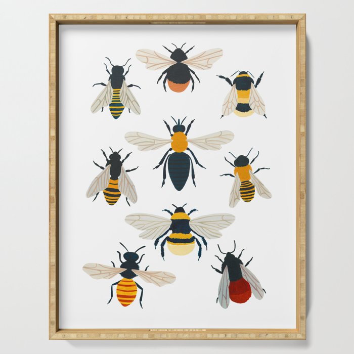 British Bees Serving Tray Gallery Image 1