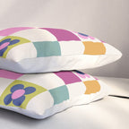 Check mate - retro floral Pillow Sham Gallery Image 3